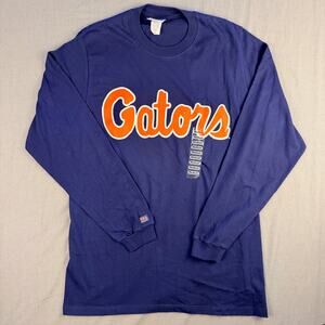 Florida Gators Long Sleeve Shirt Mens Medium Blue NCAA USA Made Graphic Tee
